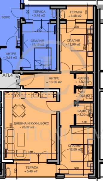 Продава се Тристаен апартамент в Пловдив, Кючук Париж - 107 кв.м за 1085 €/кв.м - Снимка #5