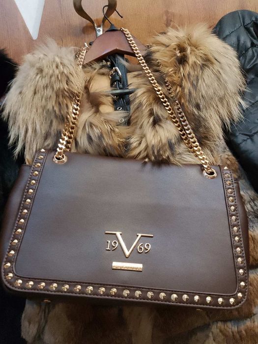 Дамска кожена чанта