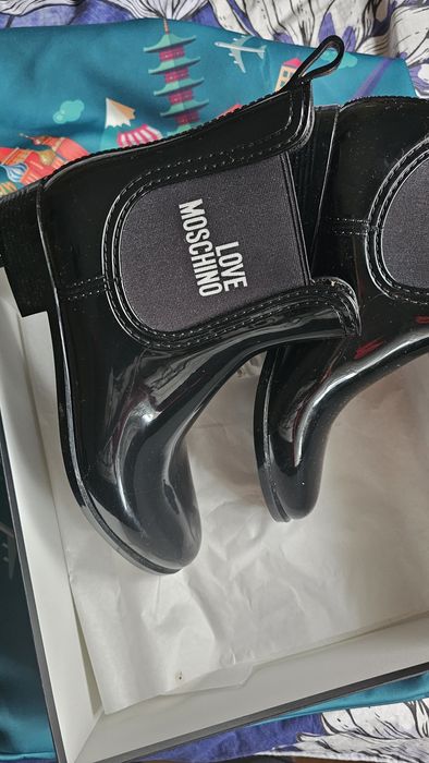 Ghete de ploaie negre Love Moschino, 39