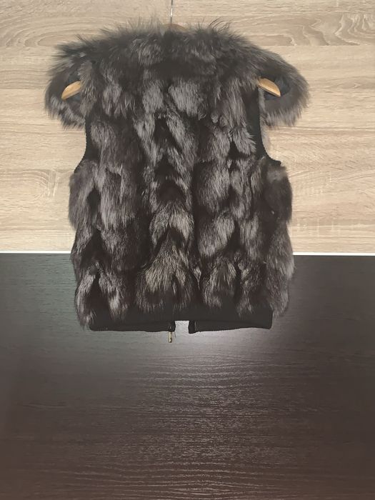 Безрукавка из чернобурки