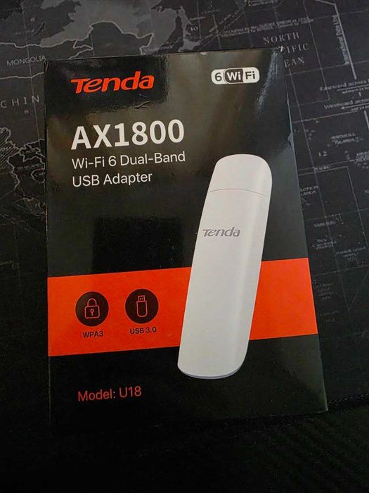 Tenda AX1800 Wi-Fi 6 Dual Band - Adaptor USB U18 nou