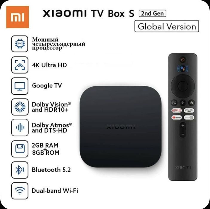 Xiaomi Mi Box S 2nd Gen 2/8 Гб 4К