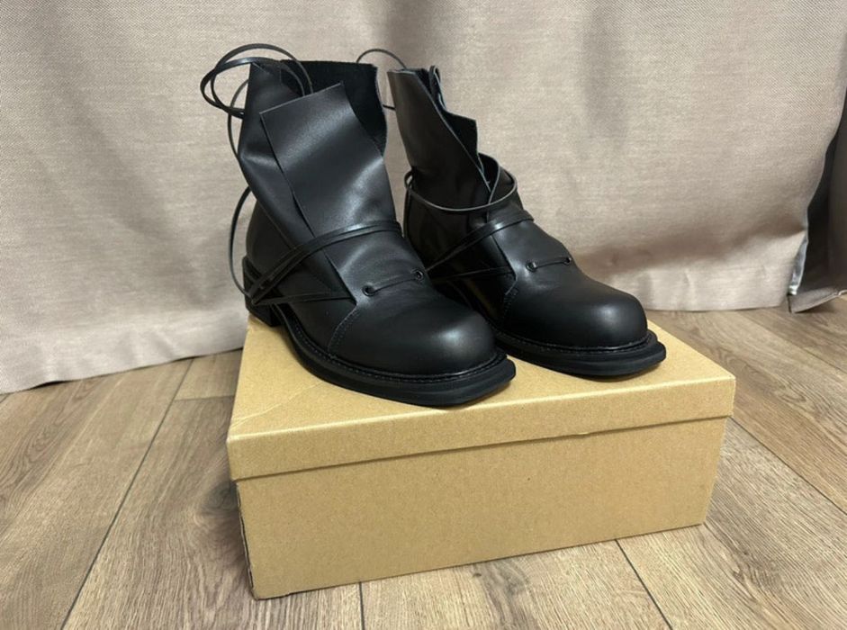 Ghete noi, moderne din piele naturale, brand Carnage