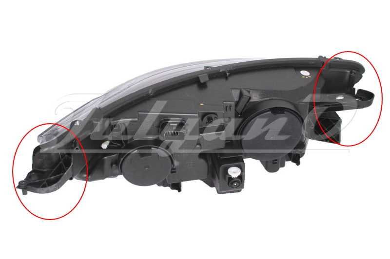 Щипки (водачи, крепежи) за закрепване на фар за CITROEN C4 MK2