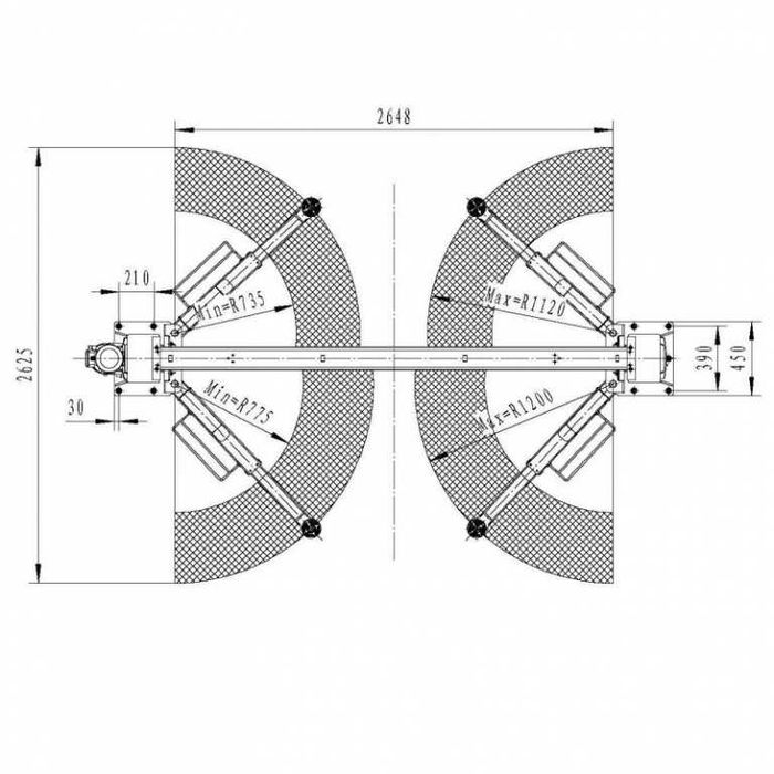 Elevator cu 2 coloane 4 tone 380V, cod-ST8143-380V