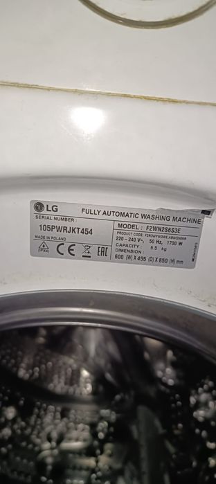 Piese LG model F2WN2S6S3E