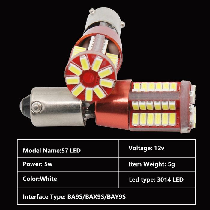 LED Диодни Габаритни Крушки Ba9s, Bax9s, Bay9s ,T4
