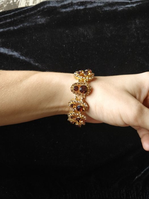 Браслет со стразами 18 см