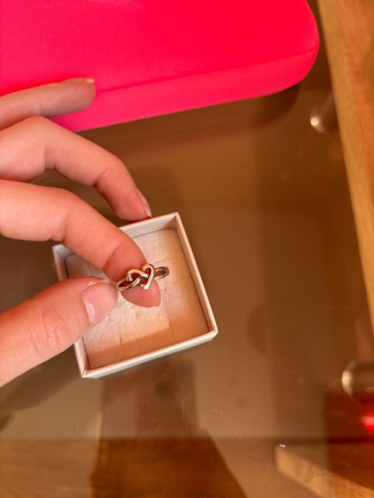 Сребърен пръстен сърце