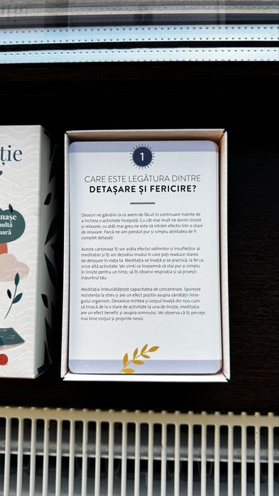40 cartonase cu tehnici de meditatie si relaxare