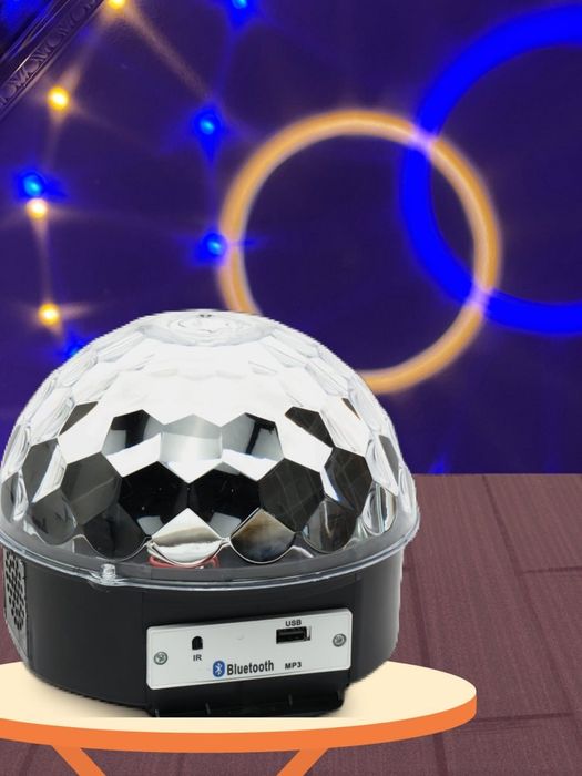 Diskoshar Bluetooth kolonka bilan, masofadan boshqarish pulti bilan