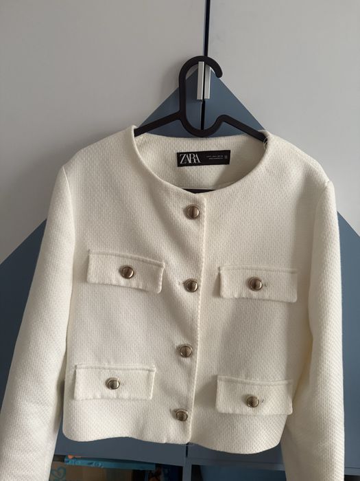 Сако Zara в цвят екрю, размер S