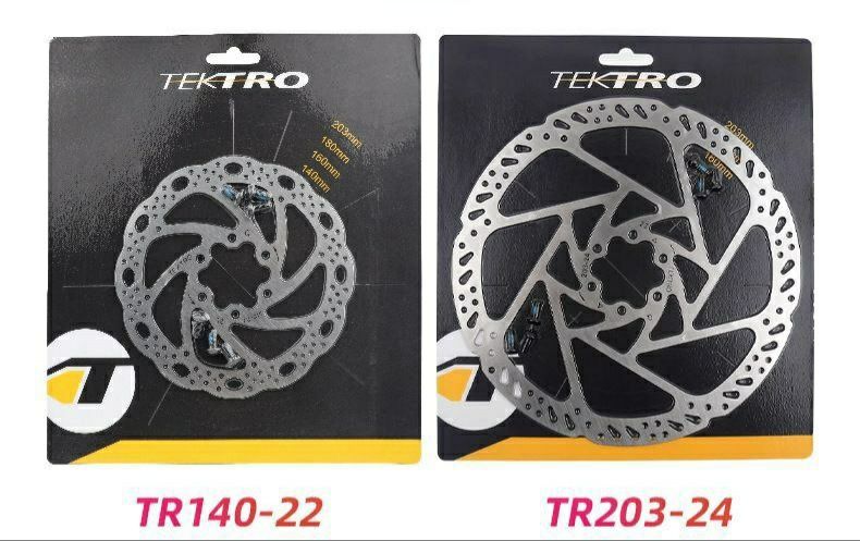 Ротор тормозной для велосипеда TEKTRO 140, 160, 180, 203.