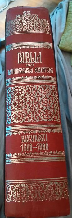 ediție jubiliară a Bibliei de la București Șerban Cantacuzino), comemorând 1688-1988.