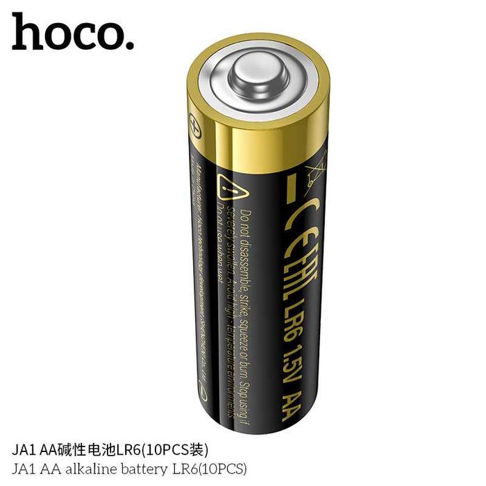 Hoco JA1 LR06 AA 1.5V Alkaline щелочная батарейка повышенной ёмкости
