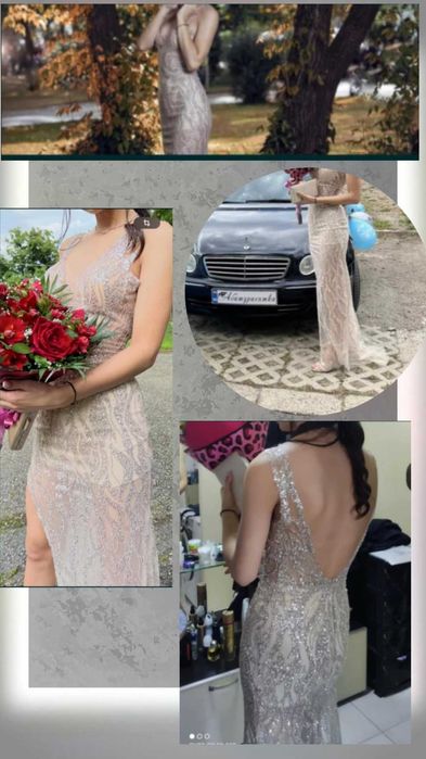 Рокля с гол гръб