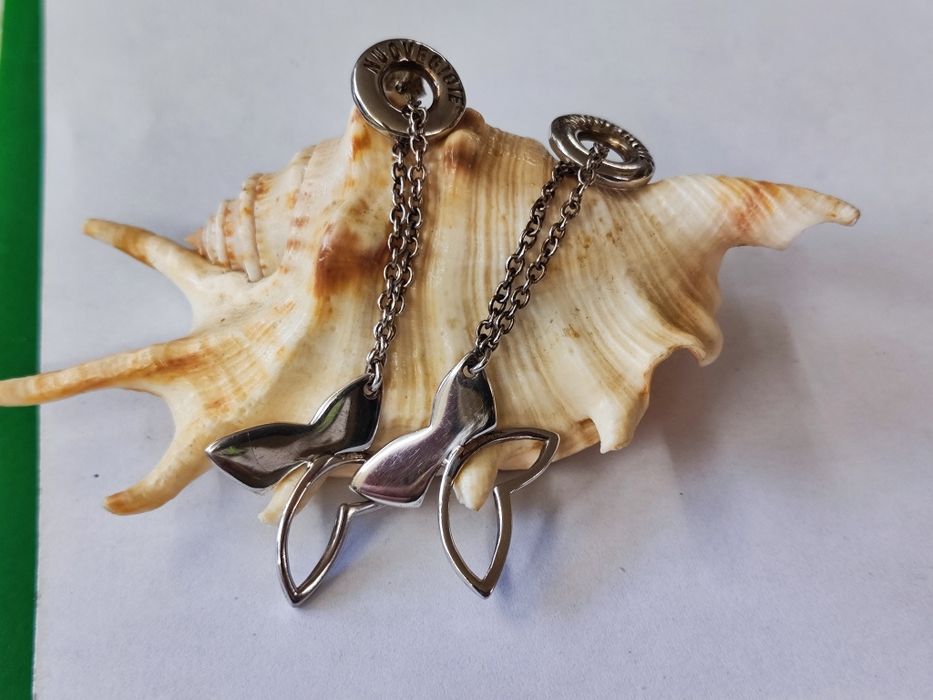 Сребърен комплект гривна с обеци Nuove Gioie