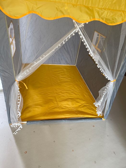Детска жълта палатка за игра