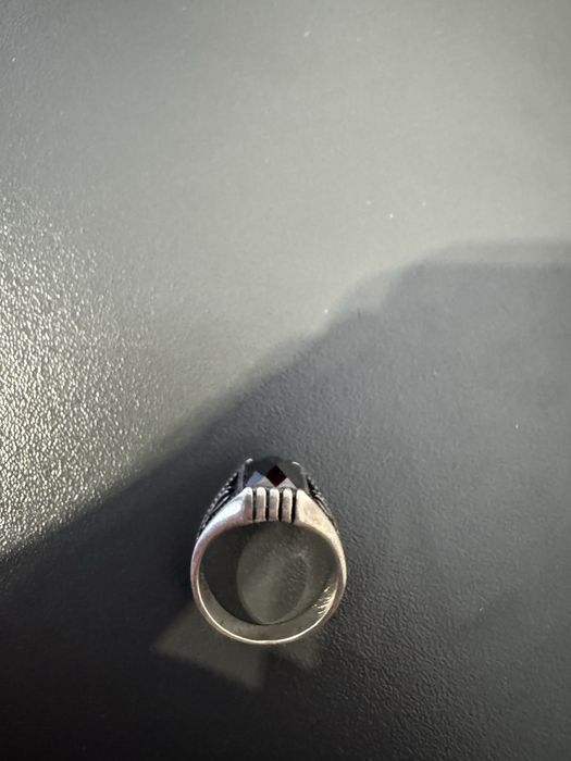 Масивен мъжки сребърен пръстен 925 с черен оникс