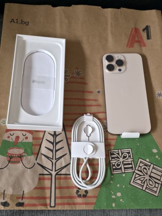 КАТО НОВ 256GB iPhone 16 Pro Max Гаранция A1 2027г. Desert Titanium