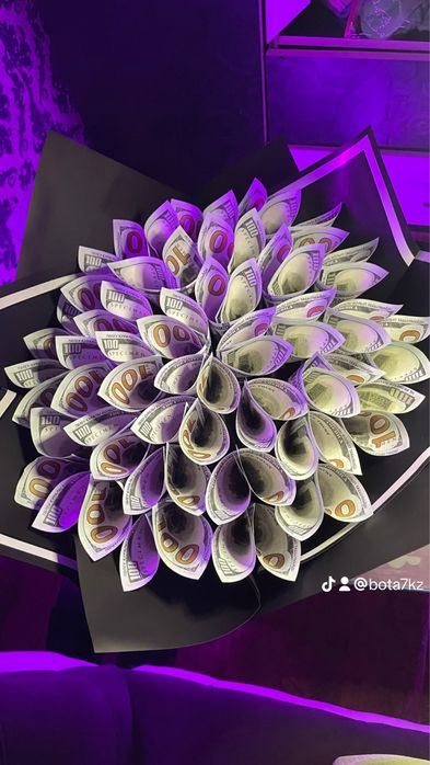 Денежный букет тг,