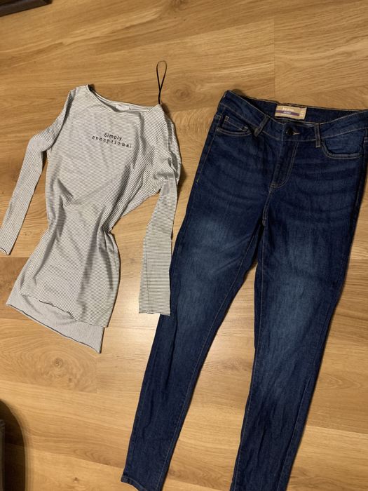 Set bluza zara si blugi marimea S