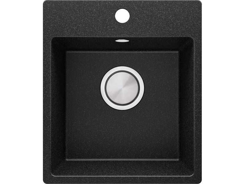 Графит Кухненска Мивка от гранит модел Рига Easy 380 x 440 mm