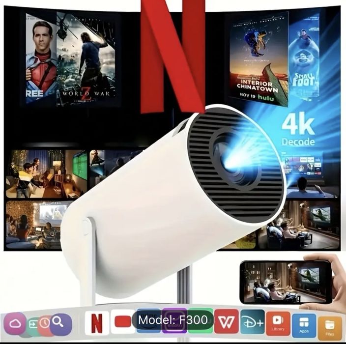 4K Smart Projector 1080p - WI-FI - Bluetoth