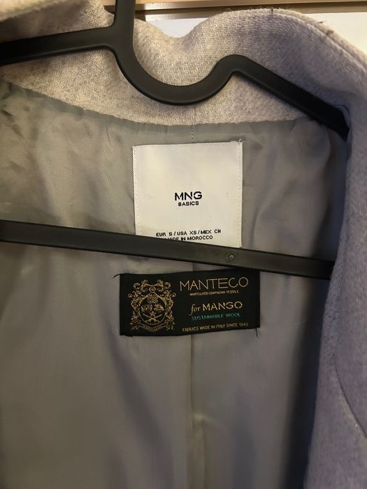 Палто Mango, сив цвят, размер S