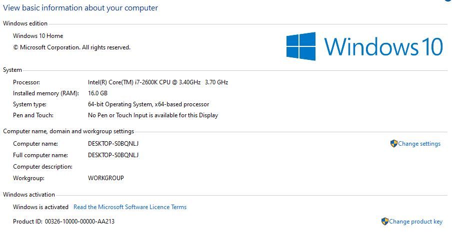 Настолен компютър, PC windows 10