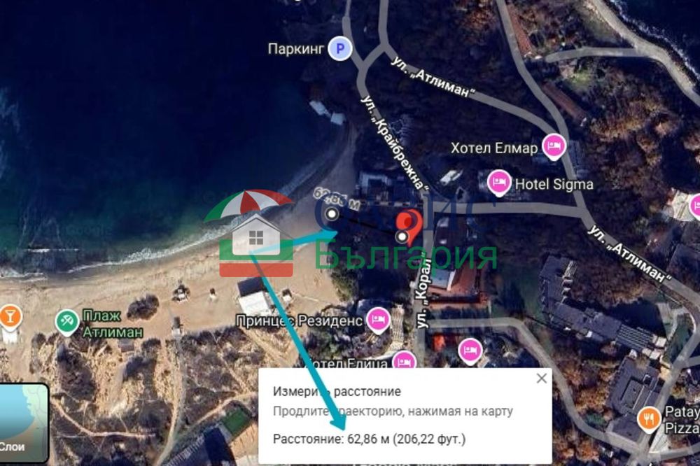 Студио на 1-ви етаж, Атлиман Резиденс Ризорт, Китен, обл. Бургас, България - 35,81 кв. м.,