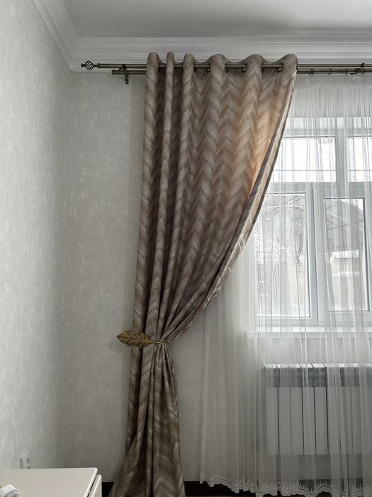 Продам шторы с тюлем дешево