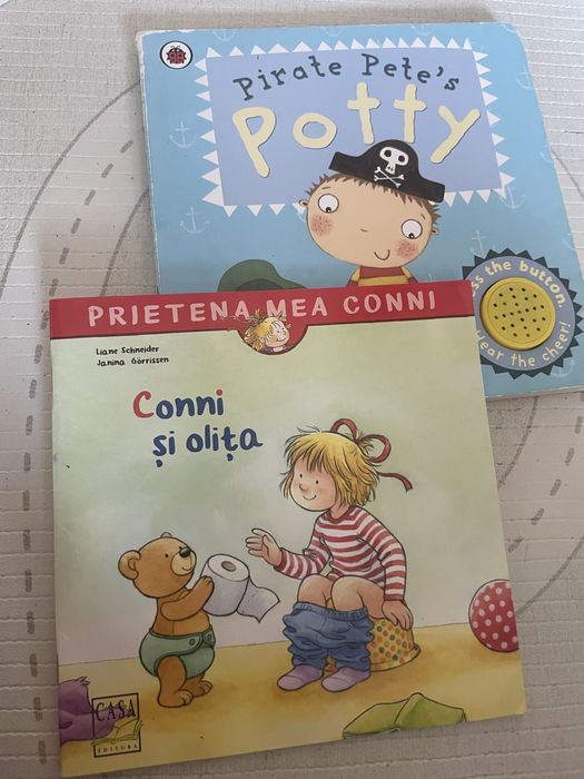 Oliță BabyBjörn Smart Potty verde pastel - NOUĂ / Nefolosită si Carti Potty Training