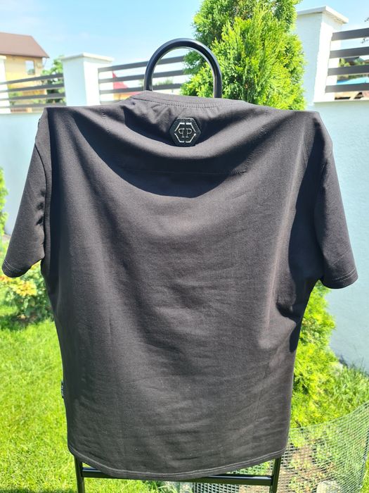 Reducere-Promotie-Discount-Oferta-Tricou-Philipp-Plein-PP-Model-Nou-Bumbac-Calitate-Premium-Poze-Reale-M-L-Stoc