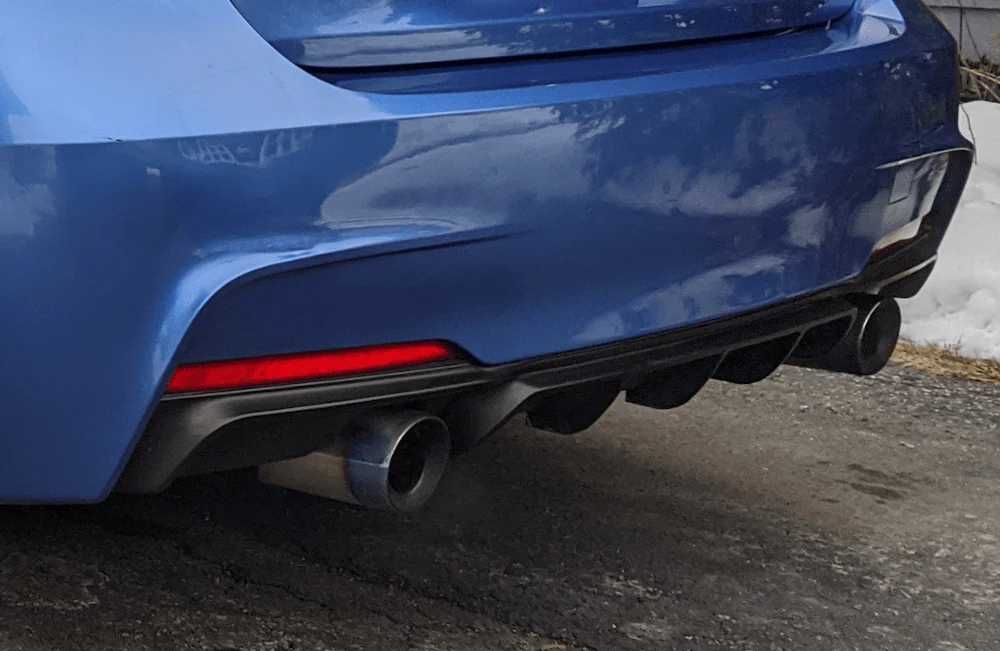 Двоен Дифузер BMW F30 F31 335 340 / БМВ Ф30 Ф31 Добавка за задна броня