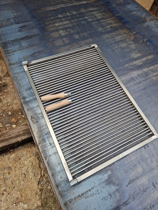 Gratar grill inox alimentar,Grill gradina 70x50,