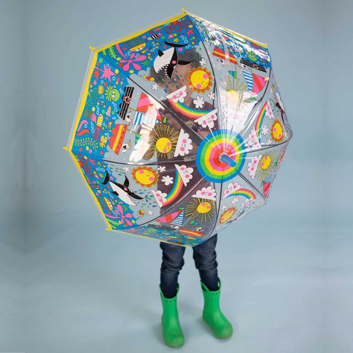 Прозрачни детски чадъри с 4 весели дизайни