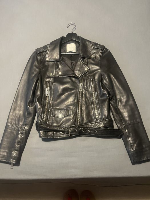 Дамско кожено яке MANGO