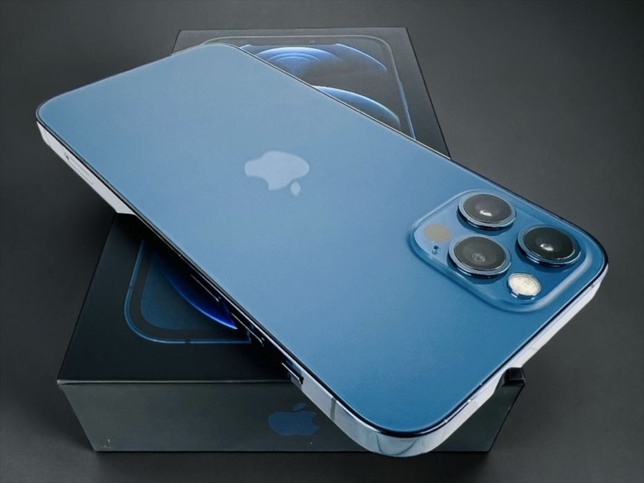 Apple iPhone 12 Pro 128GB Pacific Blue Перфектен! Гаранция!