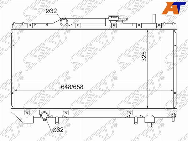 Радиатор Toyota Caldina
