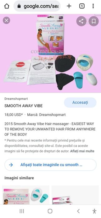 Epilator/Depilator Smooth away vibe 2 cutii sigilate