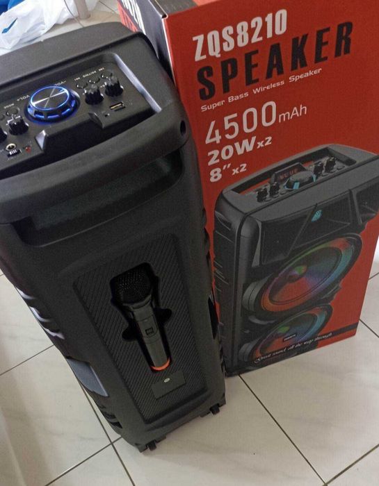 Караоке Big Boss Bluetooth колонка с микрофон ZQS 8210