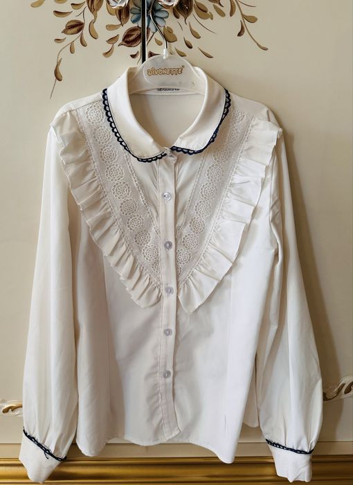 Qizlar uchun oq kofta, школьная рубашка, qizlar uchun ,maktab formasi