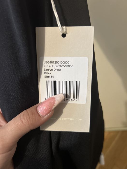 Черна рокля хс размер нова