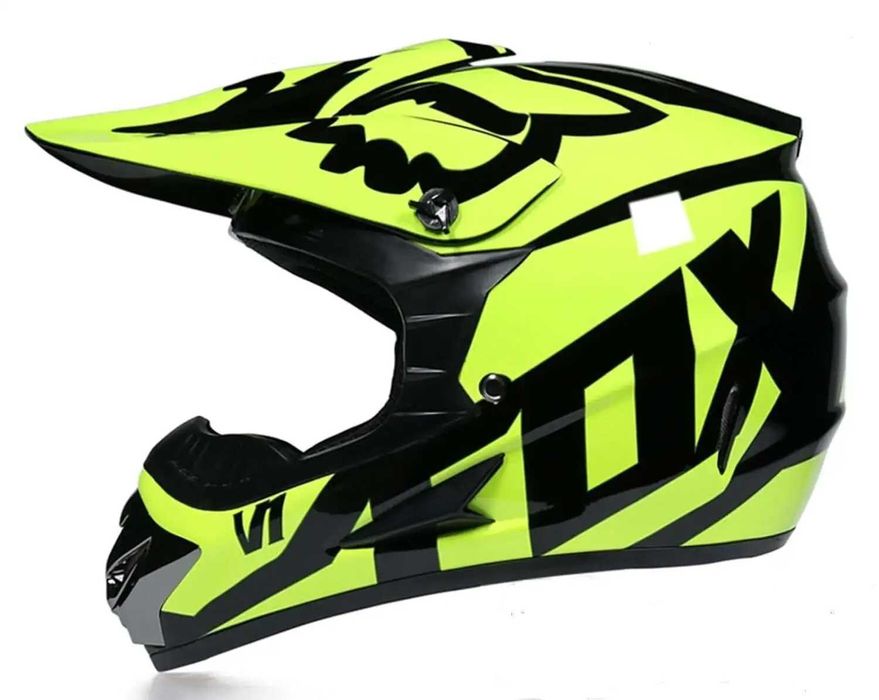 Комплект мото каска очила ръкавици ризница наколенки + подарък боне