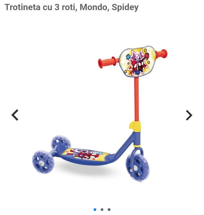 Trotineta cu 3 roti nouă cu Spiderman Spidey sau Patrula cățelușilo
