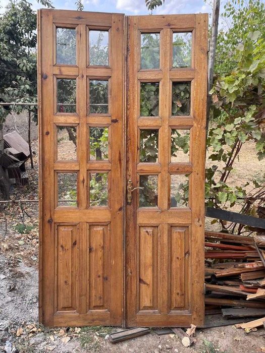 Б/у   окно и  дверь  без коробок