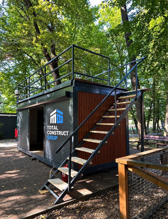 Container comercial cu vitrina la comanda