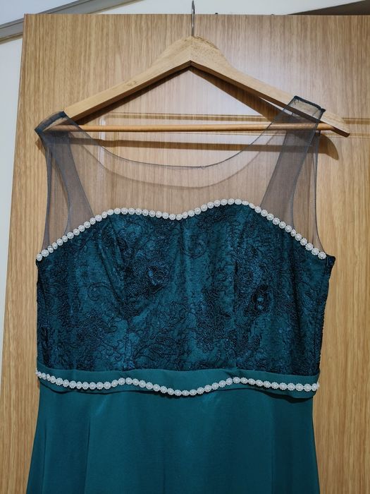 Rochie elegantă verde smarald – mărimea 38