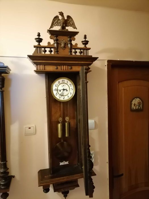 Ceas Pendula de perete Gustav Becker cu 2 greutăți